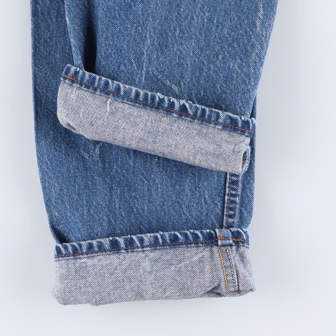 1980'S Levi's 20505-0217 Orange Tab Tapered Denim Pants, Made in USA, Men's Size W30 (approx.), Vintage cotton blue type Vintage Second Hand