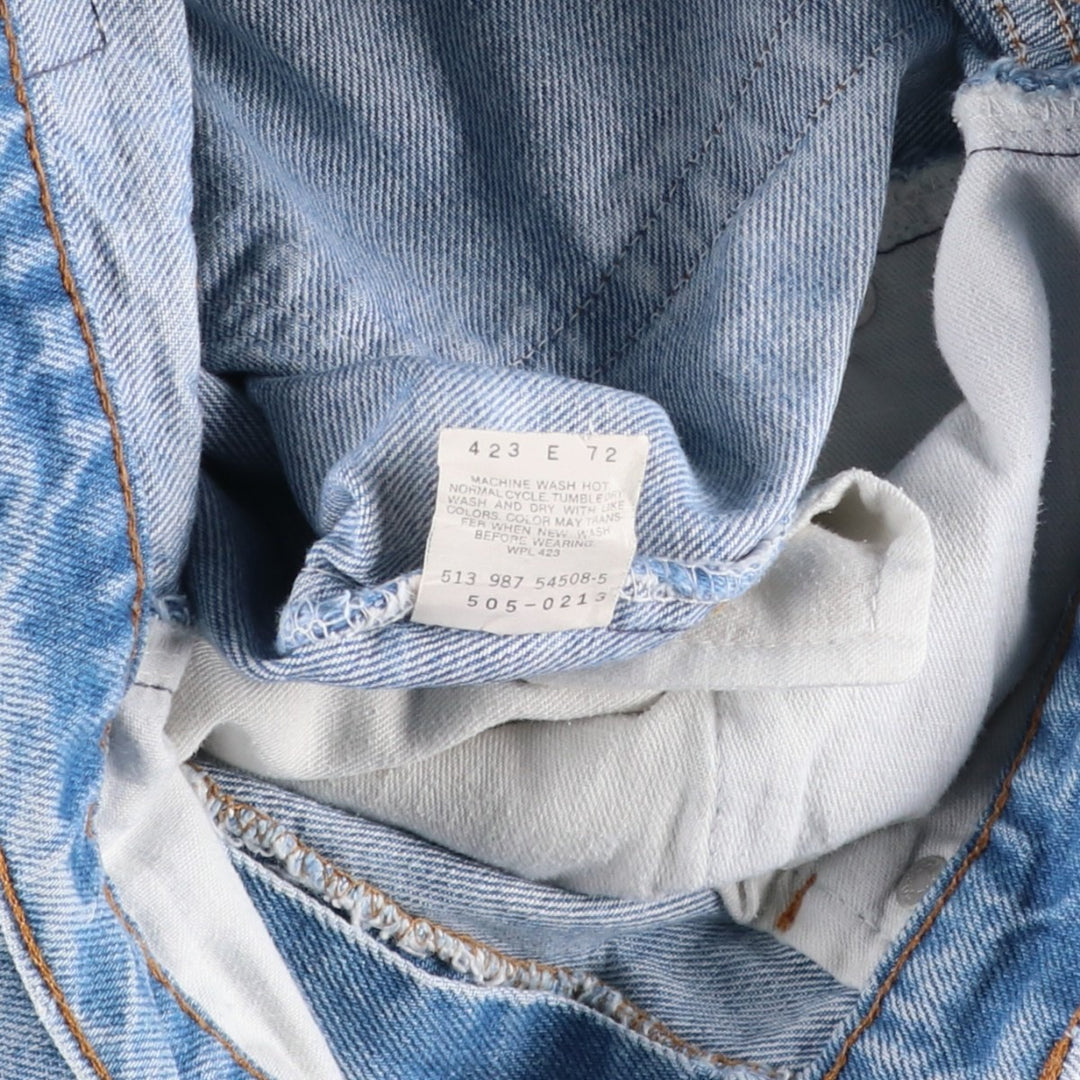 1980'S Levi's 505-0213 Tapered Denim Pants, Made in USA, Men's Size W30 (approx.), Vintage cotton blue type Vintage Second Hand