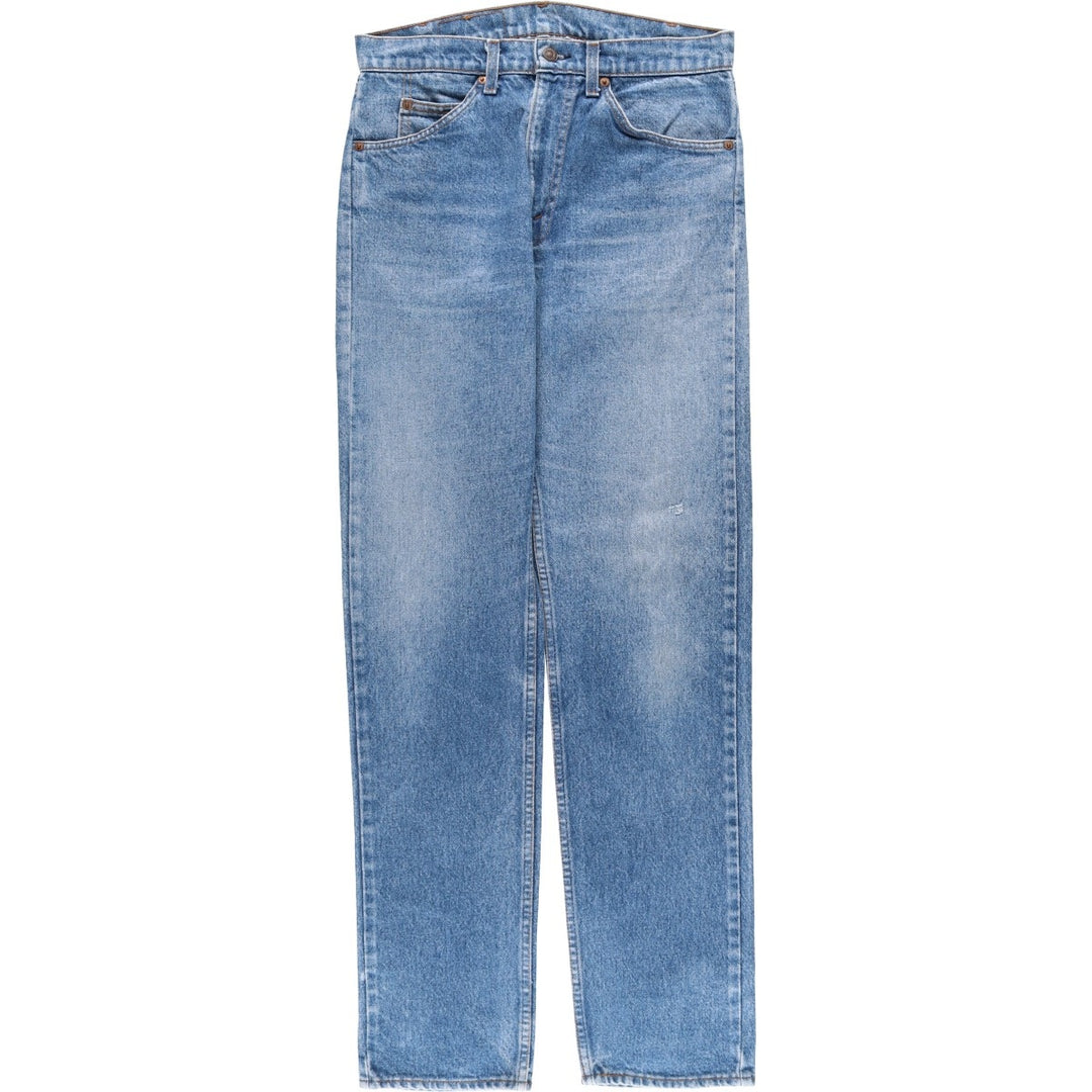 1980'S Levi's 20505-0217 Orange Tab Tapered Denim Pants, Made in USA, Men's Size W30 (approx.), Vintage cotton blue type Vintage Second Hand