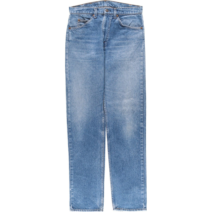 1980'S Levi's 20505-0217 Orange Tab Tapered Denim Pants, Made in USA, Men's Size W30 (approx.), Vintage cotton blue type Vintage Second Hand