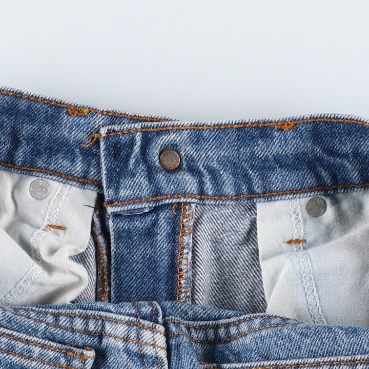 1980'S Levi's 20505-0217 Orange Tab Tapered Denim Pants, Made in USA, Men's Size W30 (approx.), Vintage cotton blue type Vintage Second Hand