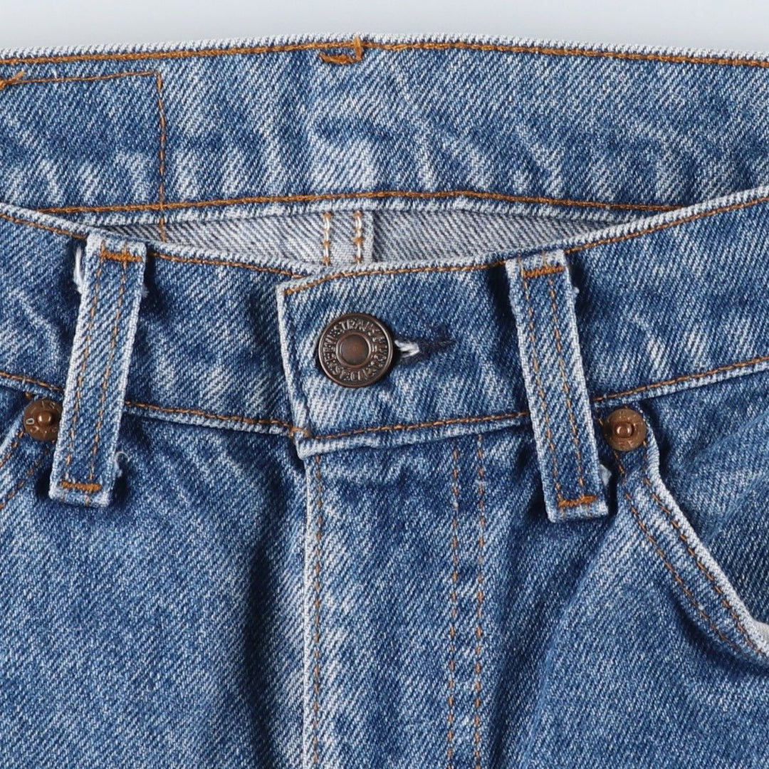 1980'S Levi's 20505-0217 Orange Tab Tapered Denim Pants, Made in USA, Men's Size W30 (approx.), Vintage cotton blue type Vintage Second Hand