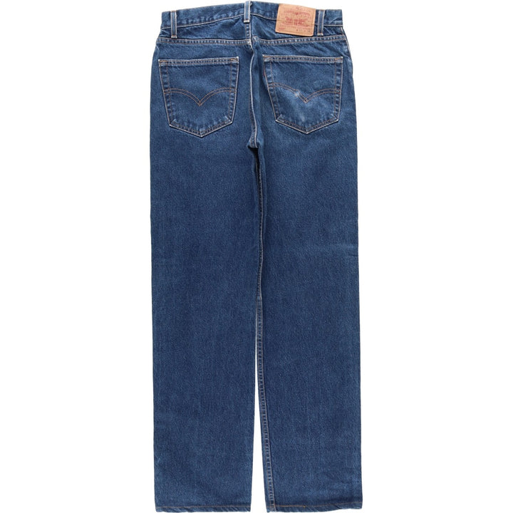 2000'S Levi's 505-0216 Regular Fit Straight Leg Tapered Denim Pants, Men's Size W31 (approx.) cotton navy blue type Vintage Second Hand