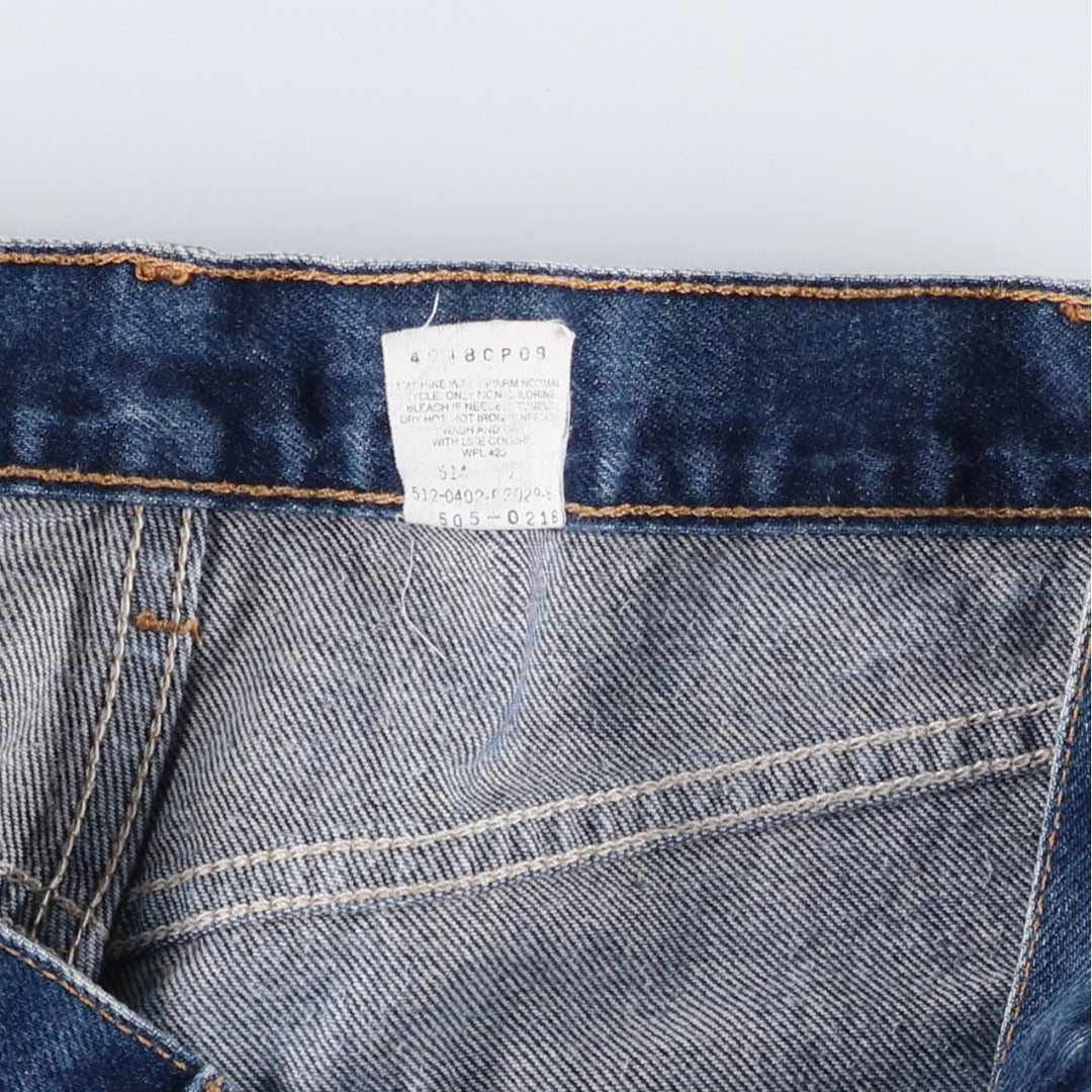 2000'S Levi's 505-0216 Regular Fit Straight Leg Tapered Denim Pants, Men's Size W31 (approx.) cotton navy blue type Vintage Second Hand