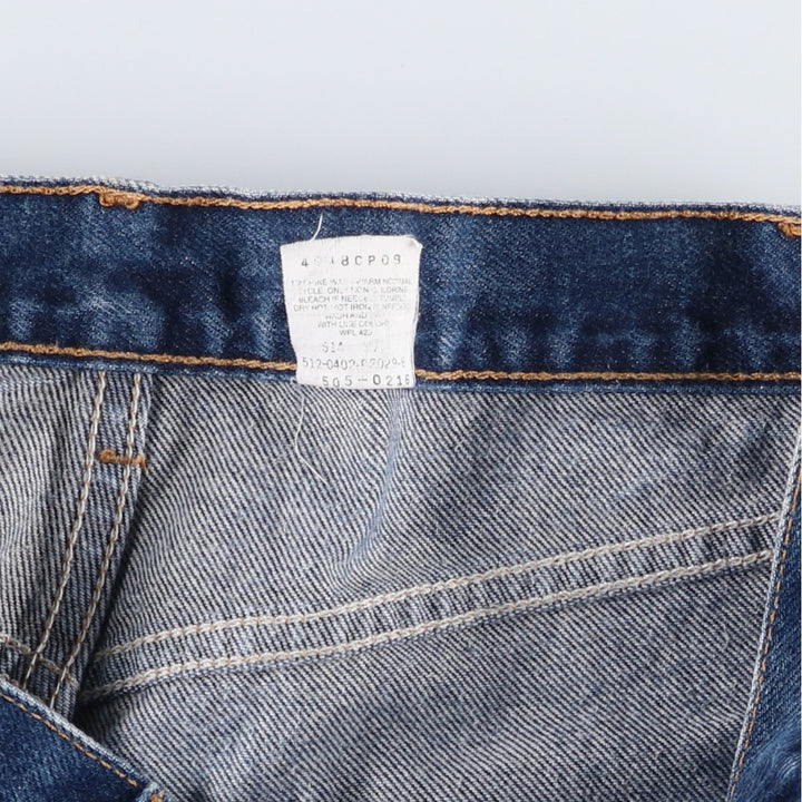2000'S Levi's 505-0216 Regular Fit Straight Leg Tapered Denim Pants, Men's Size W31 (approx.) cotton navy blue type Vintage Second Hand