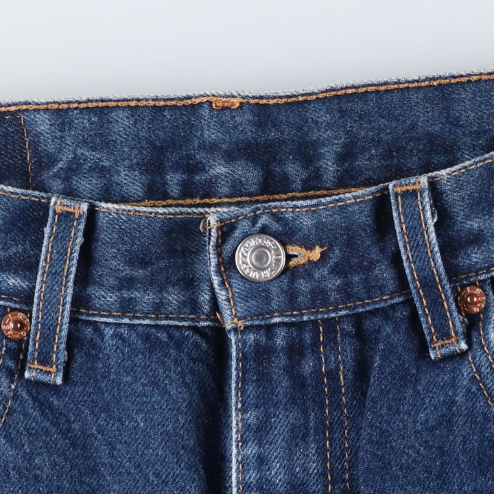 2000'S Levi's 505-0216 Regular Fit Straight Leg Tapered Denim Pants, Men's Size W31 (approx.) cotton navy blue type Vintage Second Hand