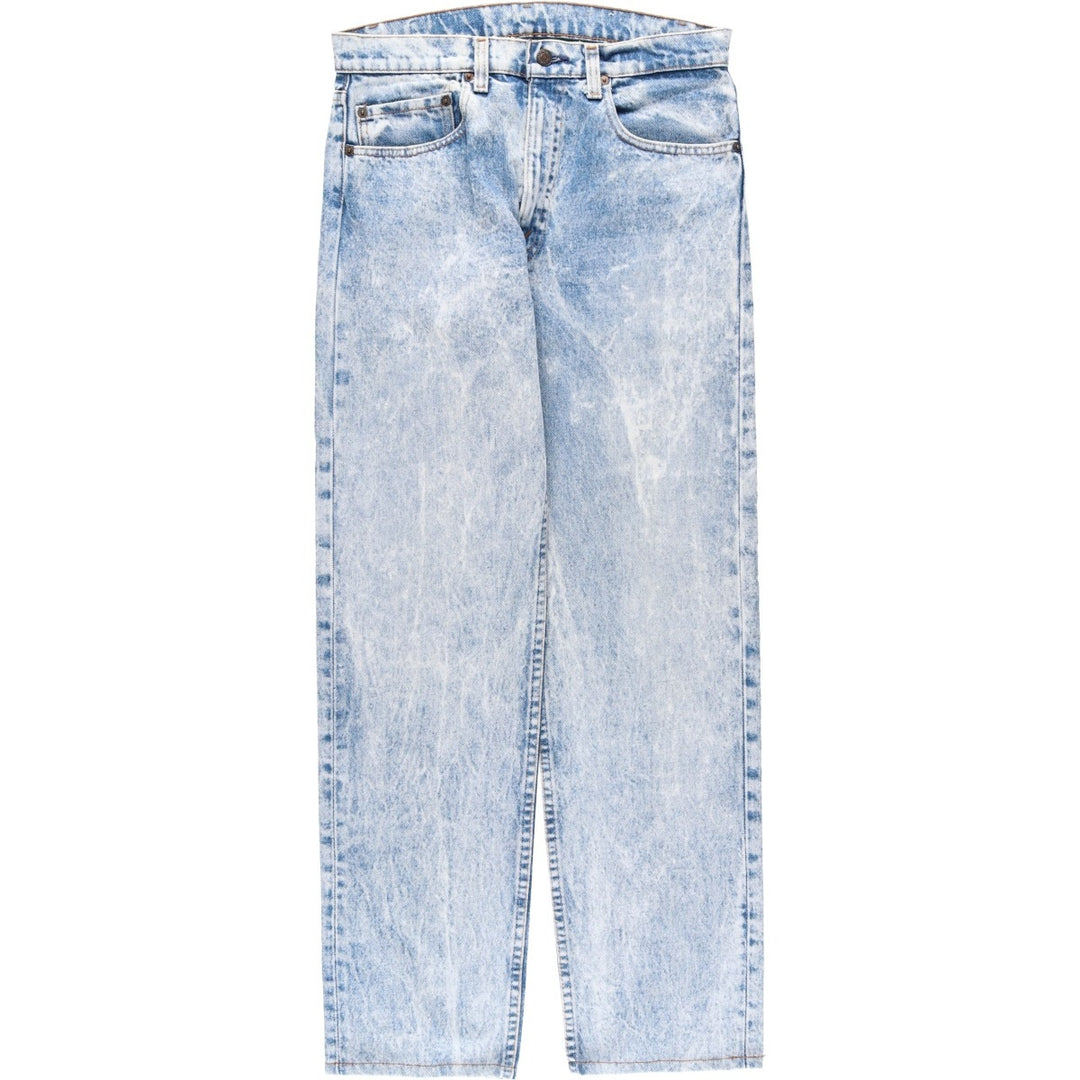 1980'S Levi's 505-0217 Chemical Wash Tapered Denim Pants, Men's W30 (approx.), Vintage unclear blue type Vintage Second Hand