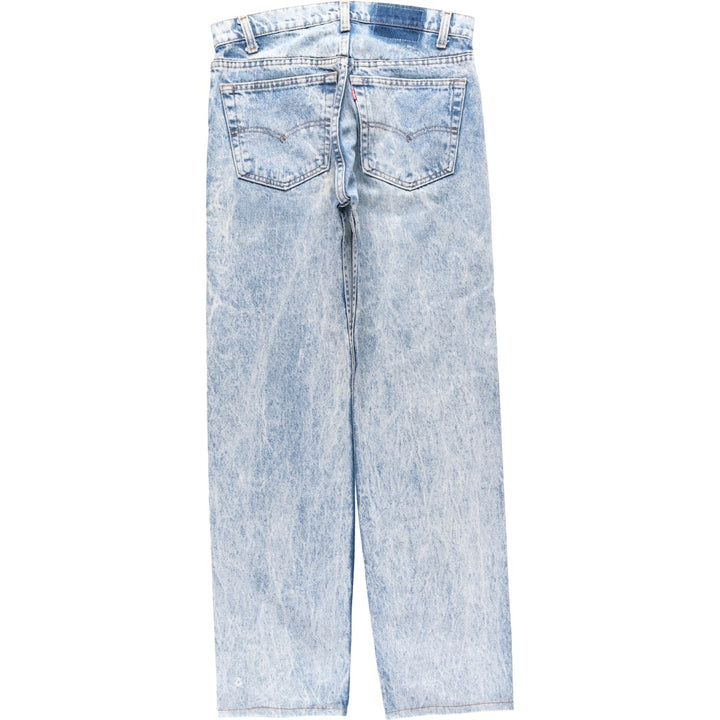 1980'S Levi's 505-0217 Chemical Wash Tapered Denim Pants, Men's W30 (approx.), Vintage unclear blue type Vintage Second Hand