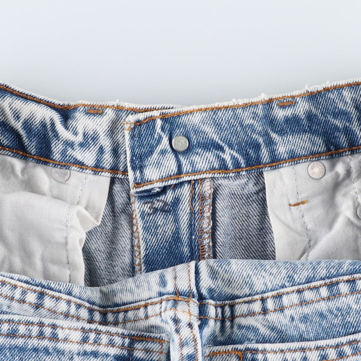 1980'S Levi's 505-0217 Chemical Wash Tapered Denim Pants, Men's W30 (approx.), Vintage unclear blue type Vintage Second Hand