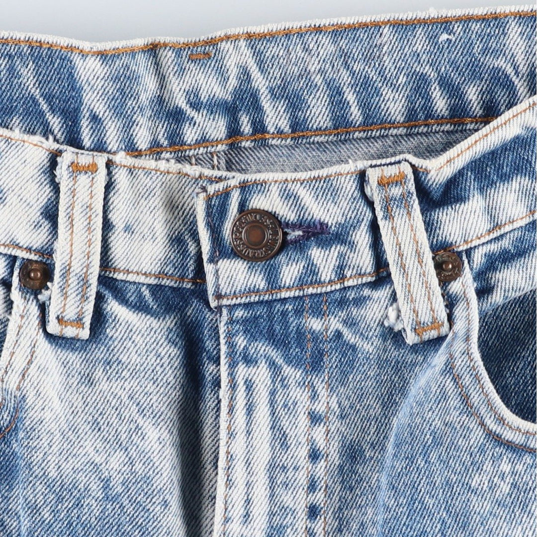 1980'S Levi's 505-0217 Chemical Wash Tapered Denim Pants, Men's W30 (approx.), Vintage unclear blue type Vintage Second Hand