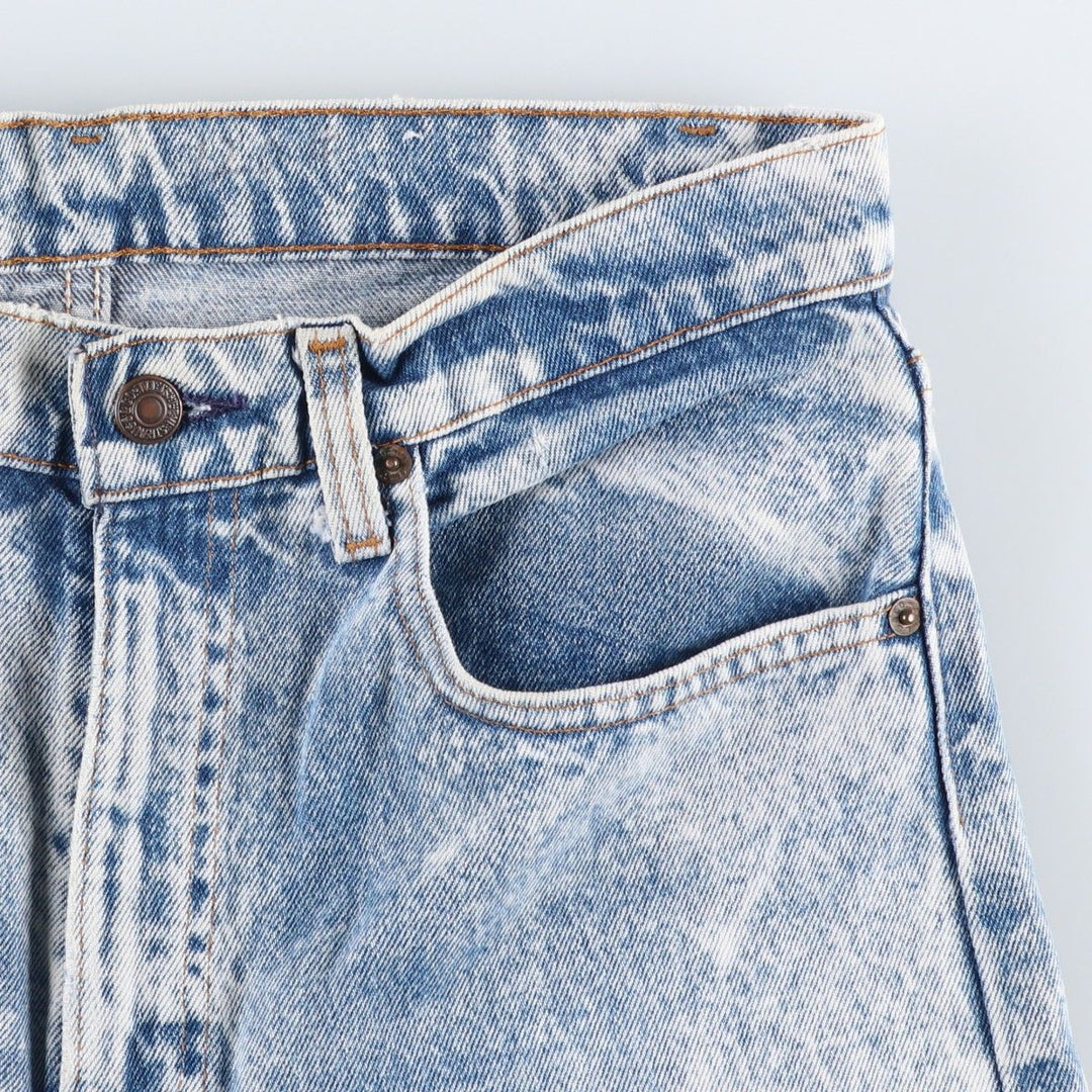 1980'S Levi's 505-0217 Chemical Wash Tapered Denim Pants, Men's W30 (approx.), Vintage unclear blue type Vintage Second Hand