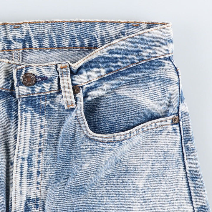 1980'S Levi's 505-0217 Chemical Wash Tapered Denim Pants, Men's W30 (approx.), Vintage unclear blue type Vintage Second Hand