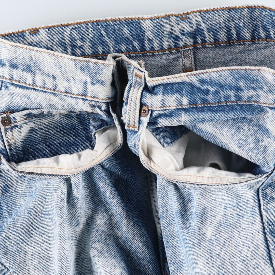 1980'S Levi's 505-0217 Chemical Wash Tapered Denim Pants, Men's W30 (approx.), Vintage unclear blue type Vintage Second Hand