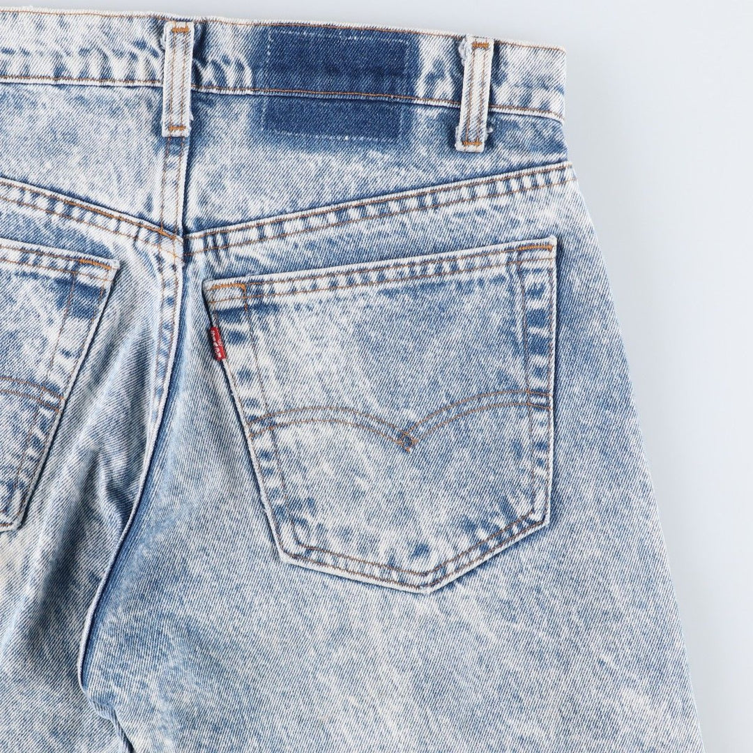 1980'S Levi's 505-0217 Chemical Wash Tapered Denim Pants, Men's W30 (approx.), Vintage unclear blue type Vintage Second Hand