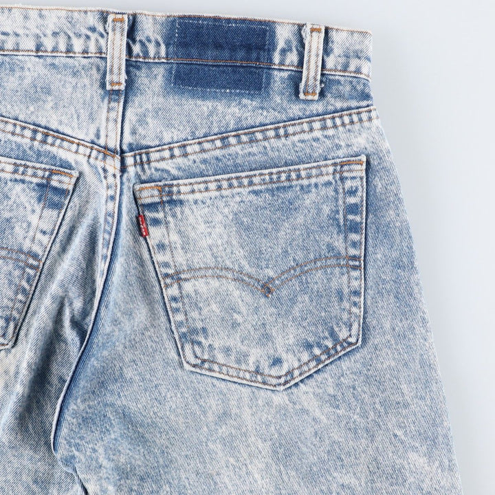 1980'S Levi's 505-0217 Chemical Wash Tapered Denim Pants, Men's W30 (approx.), Vintage unclear blue type Vintage Second Hand