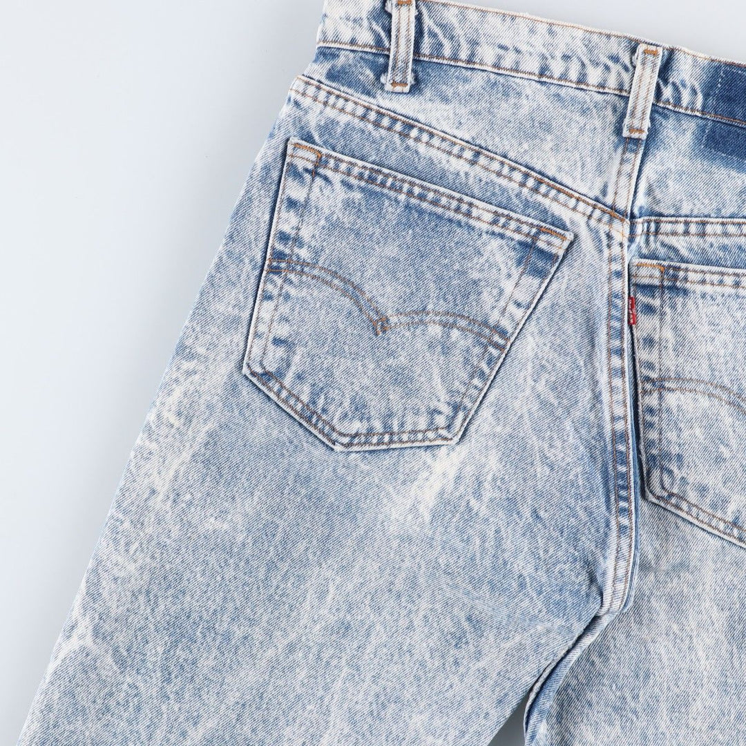 1980'S Levi's 505-0217 Chemical Wash Tapered Denim Pants, Men's W30 (approx.), Vintage unclear blue type Vintage Second Hand