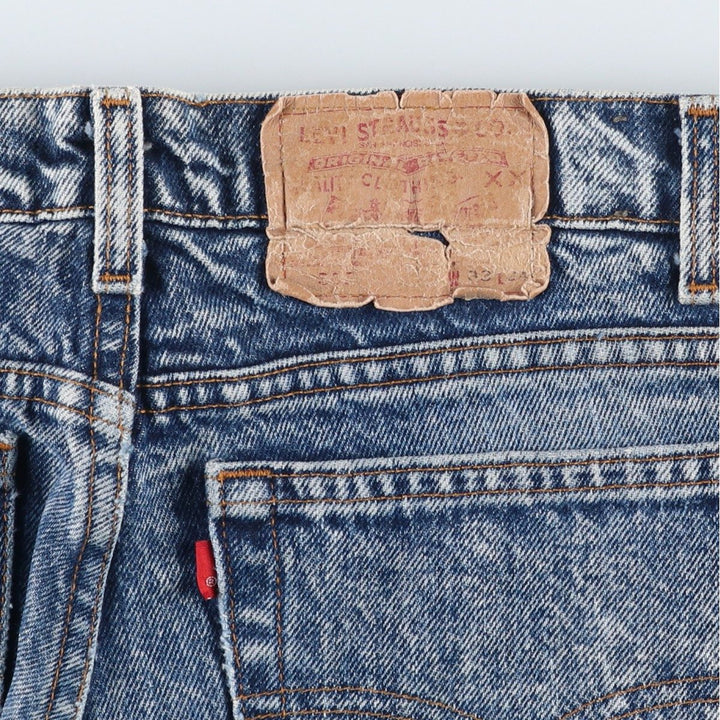 1980'S Levi's 505-0212 Chemical Wash Tapered Denim Pants, Made in USA, Men's Size W32 (approx.), Vintage cotton blue type Vintage Second Hand