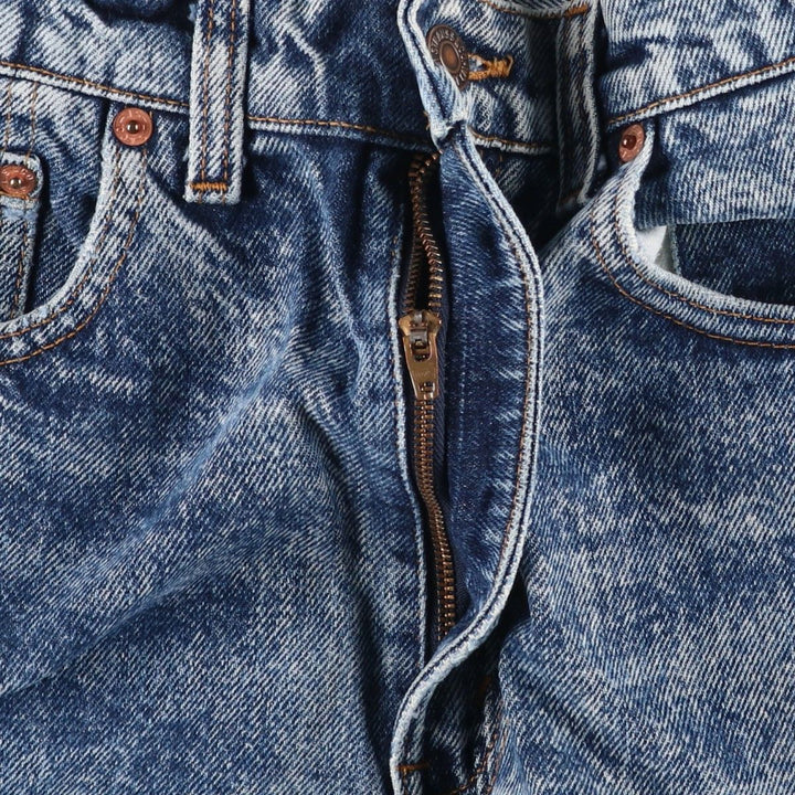 1980'S Levi's 505-0212 Chemical Wash Tapered Denim Pants, Made in USA, Men's Size W32 (approx.), Vintage cotton blue type Vintage Second Hand