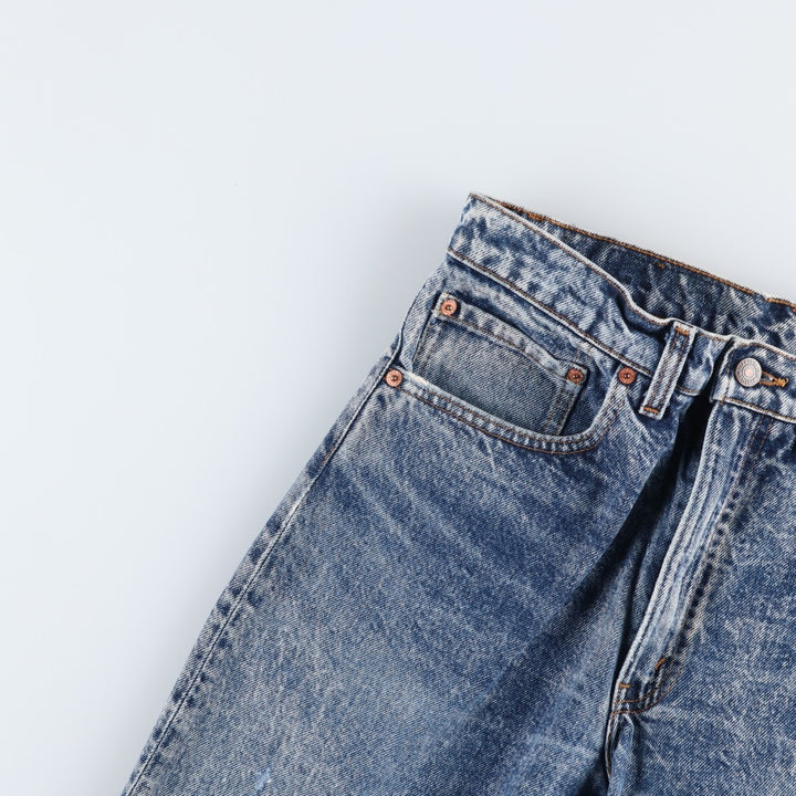 1980'S Levi's 505-0212 Chemical Wash Tapered Denim Pants, Made in USA, Men's Size W32 (approx.), Vintage cotton blue type Vintage Second Hand