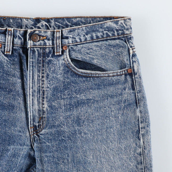 1980'S Levi's 505-0212 Chemical Wash Tapered Denim Pants, Made in USA, Men's Size W32 (approx.), Vintage cotton blue type Vintage Second Hand