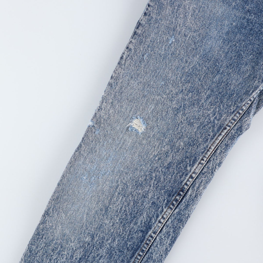 1980'S Levi's 505-0212 Chemical Wash Tapered Denim Pants, Made in USA, Men's Size W32 (approx.), Vintage cotton blue type Vintage Second Hand
