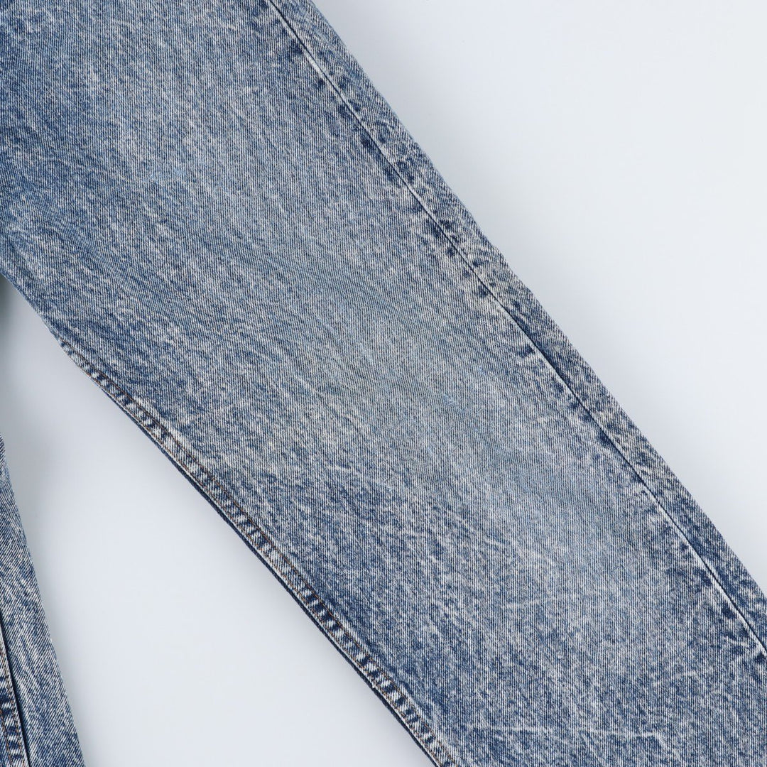 1980'S Levi's 505-0212 Chemical Wash Tapered Denim Pants, Made in USA, Men's Size W32 (approx.), Vintage cotton blue type Vintage Second Hand