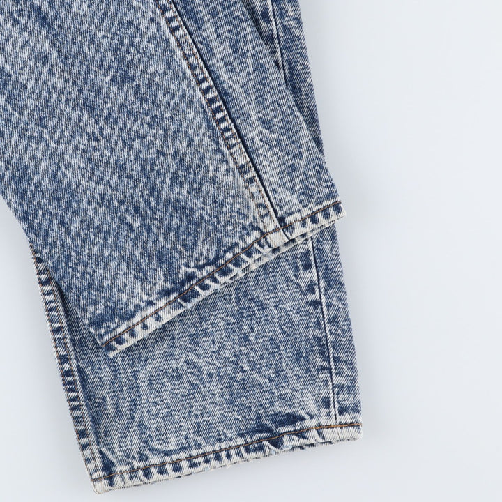 1980'S Levi's 505-0212 Chemical Wash Tapered Denim Pants, Made in USA, Men's Size W32 (approx.), Vintage cotton blue type Vintage Second Hand