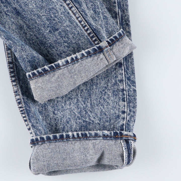 1980'S Levi's 505-0212 Chemical Wash Tapered Denim Pants, Made in USA, Men's Size W32 (approx.), Vintage cotton blue type Vintage Second Hand