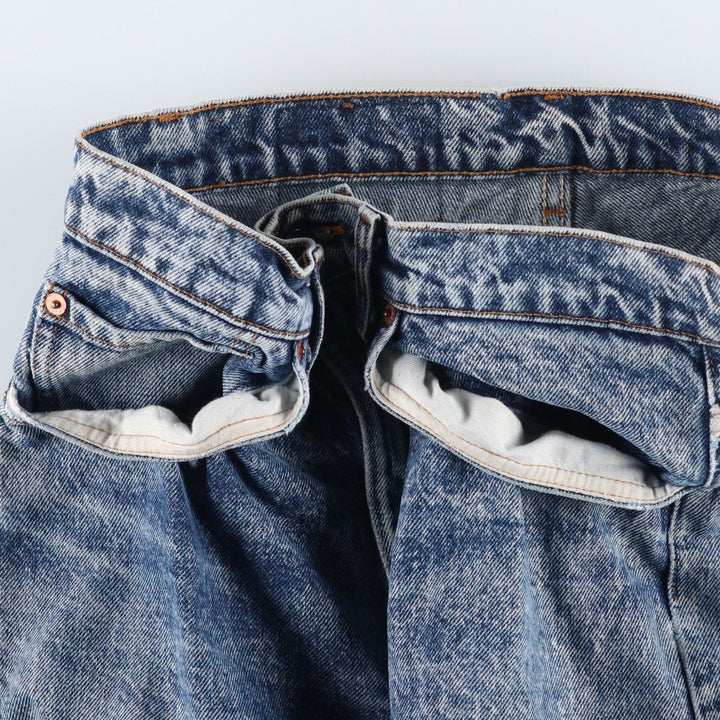 1980'S Levi's 505-0212 Chemical Wash Tapered Denim Pants, Made in USA, Men's Size W32 (approx.), Vintage cotton blue type Vintage Second Hand