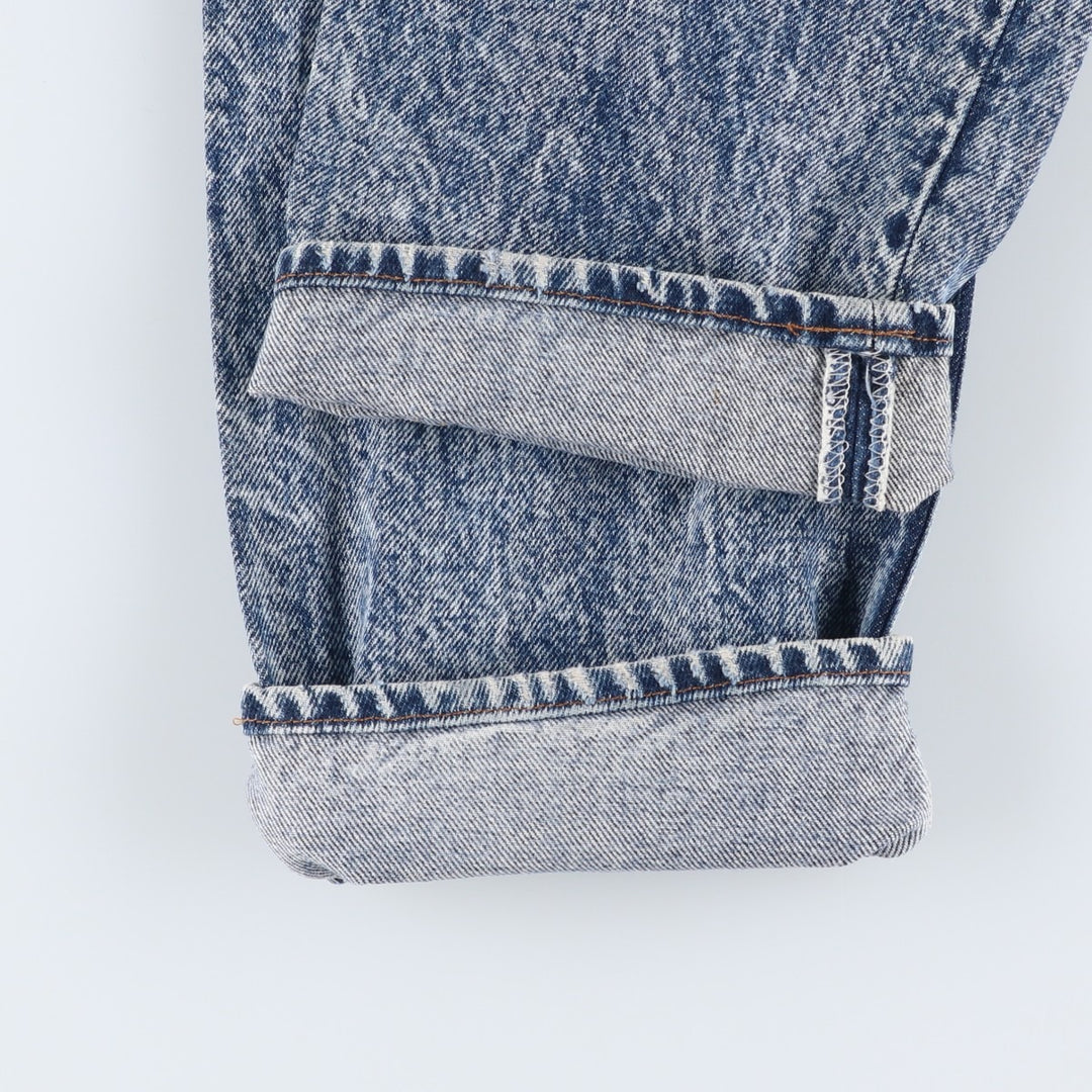 1980'S Levi's 505-0212 Chemical Wash Tapered Denim Pants, Made in USA, Men's Size W32 (approx.), Vintage cotton blue type Vintage Second Hand