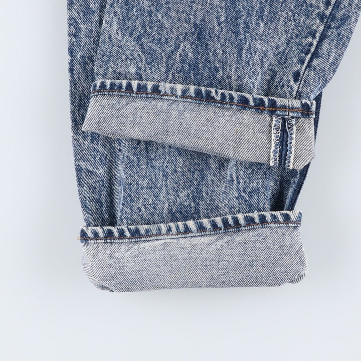 1980'S Levi's 505-0212 Chemical Wash Tapered Denim Pants, Made in USA, Men's Size W32 (approx.), Vintage cotton blue type Vintage Second Hand