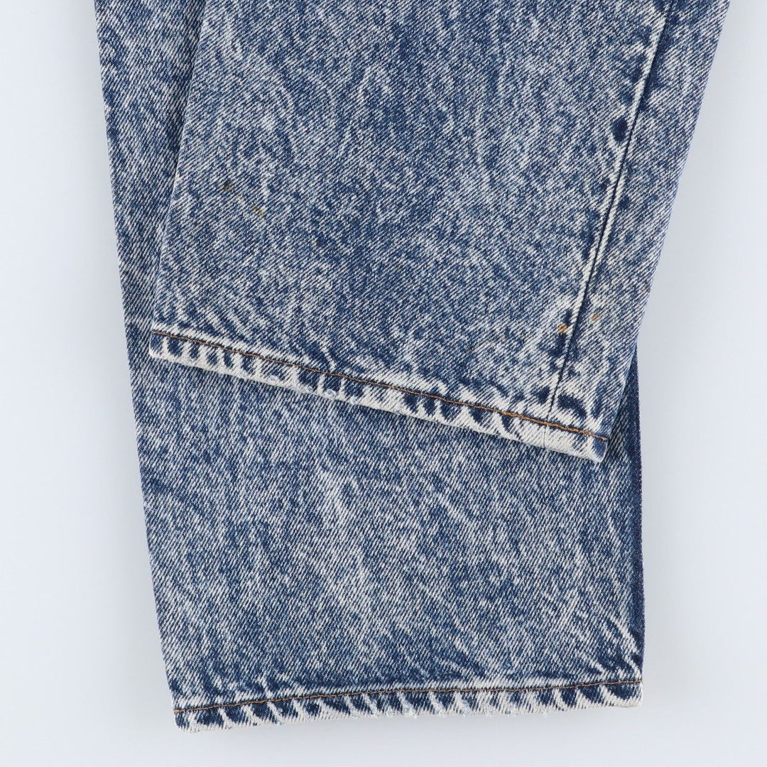 1980'S Levi's 505-0212 Chemical Wash Tapered Denim Pants, Made in USA, Men's Size W32 (approx.), Vintage cotton blue type Vintage Second Hand