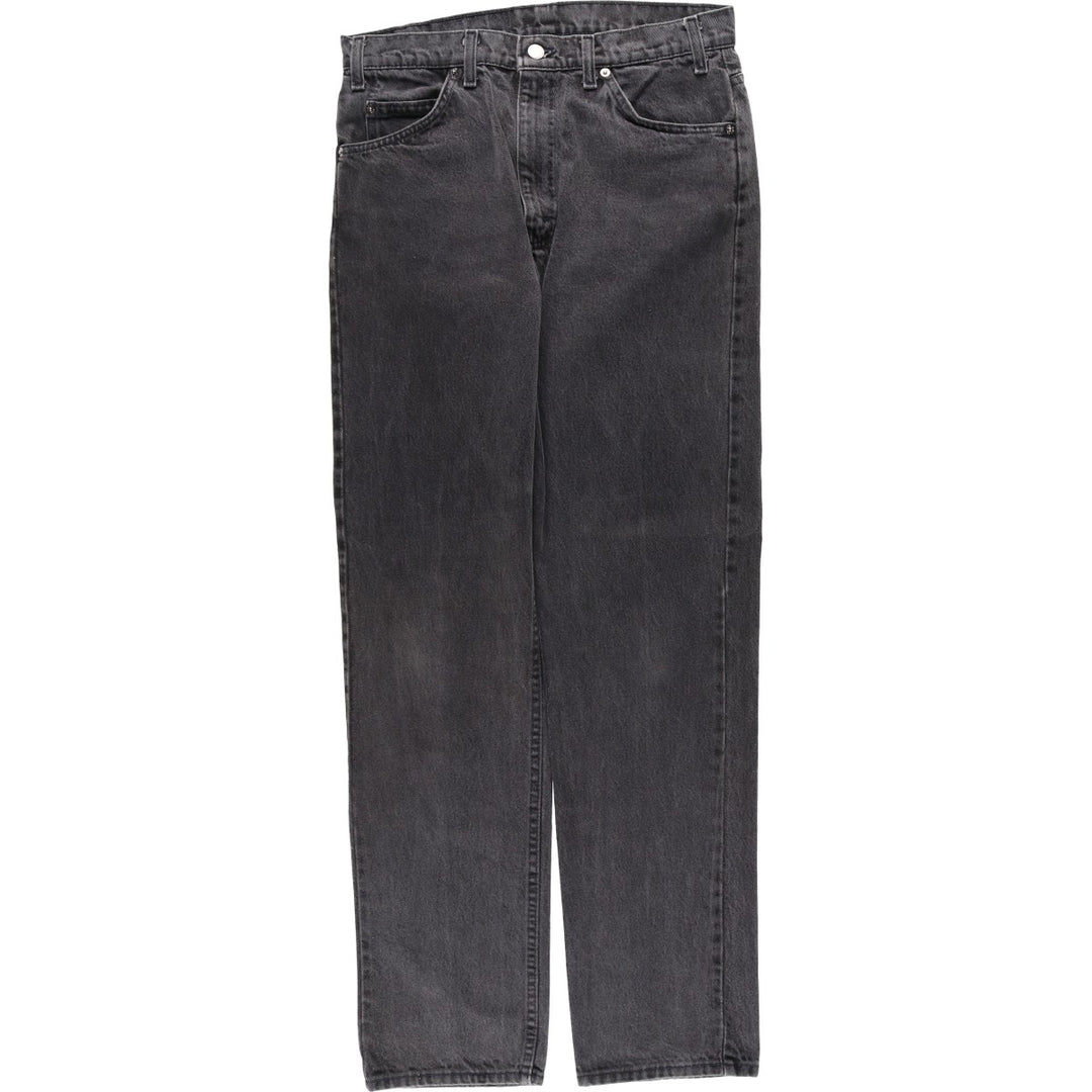 1990'S Levi's 40505-4159 Black Denim Tapered Jeans, Made in USA, Men's W32 (approx.), Vintage cotton black type Vintage Second Hand