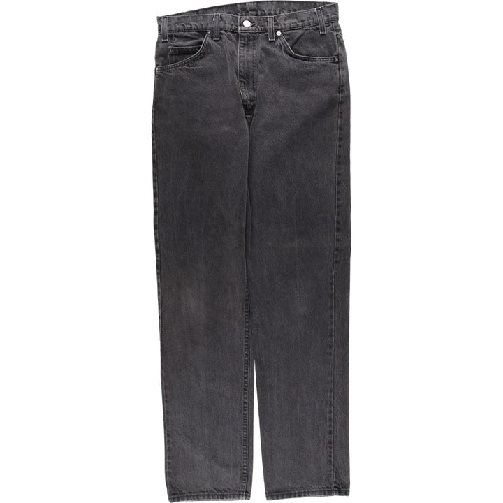1990'S Levi's 40505-4159 Black Denim Tapered Jeans, Made in USA, Men's W32 (approx.), Vintage cotton black type Vintage Second Hand
