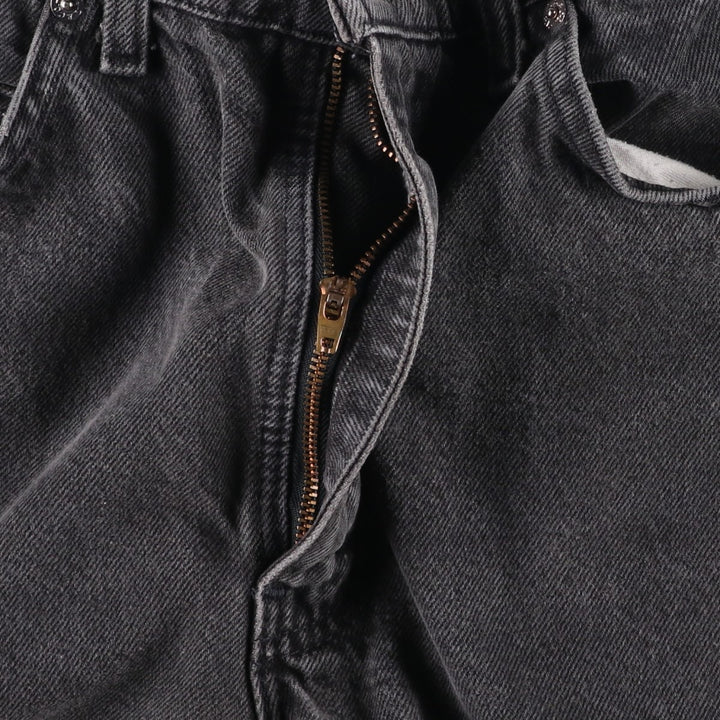 1990'S Levi's 40505-4159 Black Denim Tapered Jeans, Made in USA, Men's W32 (approx.), Vintage cotton black type Vintage Second Hand