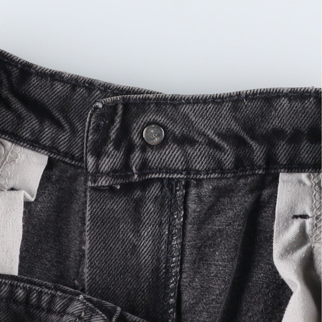 1990'S Levi's 40505-4159 Black Denim Tapered Jeans, Made in USA, Men's W32 (approx.), Vintage cotton black type Vintage Second Hand