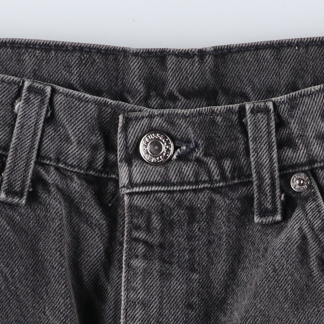 1990'S Levi's 40505-4159 Black Denim Tapered Jeans, Made in USA, Men's W32 (approx.), Vintage cotton black type Vintage Second Hand