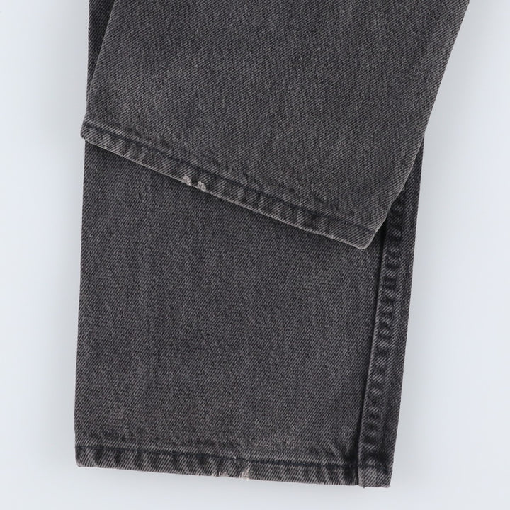 1990'S Levi's 40505-4159 Black Denim Tapered Jeans, Made in USA, Men's W32 (approx.), Vintage cotton black type Vintage Second Hand