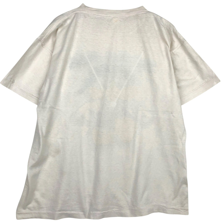90'S Vintage Printed T-Shirt, Men's XL unclear white type Vintage Second Hand