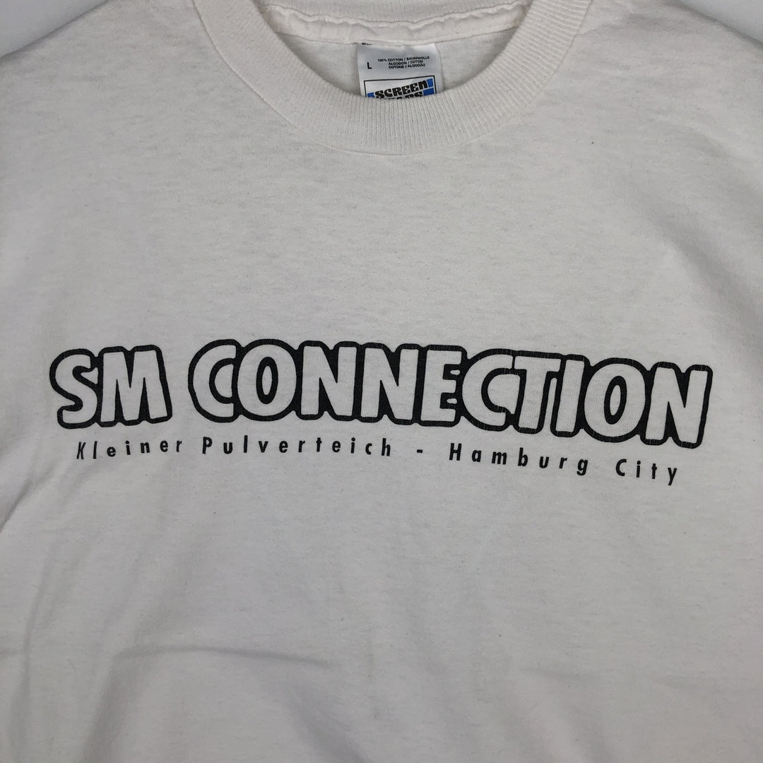80s-90'S Fruit of the Loom SCREEN STARS print T-shirt, men's size L (approx.) cotton white type Vintage Second Hand