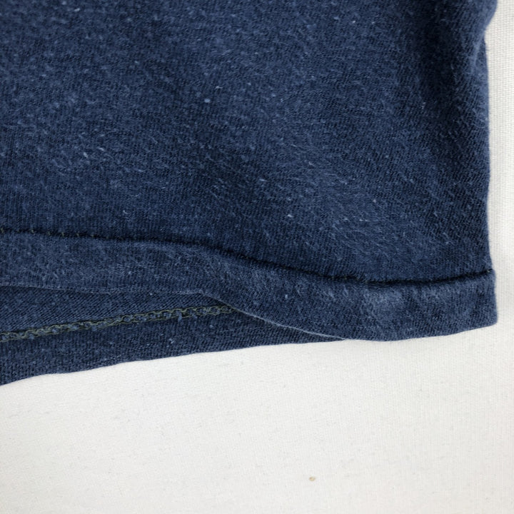 ~90'S Vintage Printed T-shirt, Men's S size unclear navy blue type Vintage Second Hand