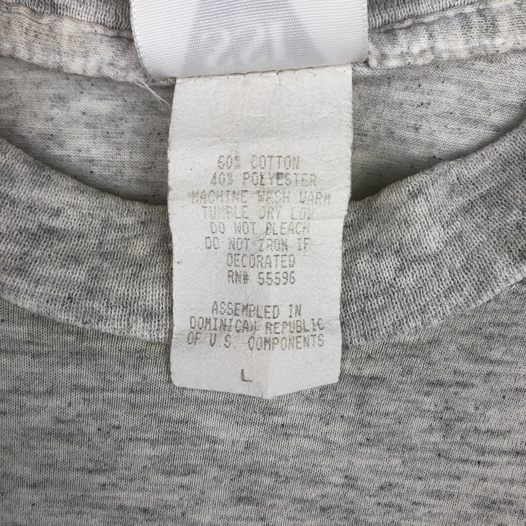 90'S SSI Print T-Shirt, Men's Size L (Equivalent), Vintage cotton gray type Vintage Second Hand