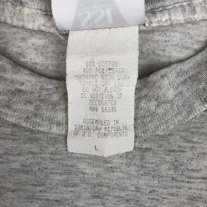 90'S SSI Print T-Shirt, Men's Size L (Equivalent), Vintage cotton gray type Vintage Second Hand