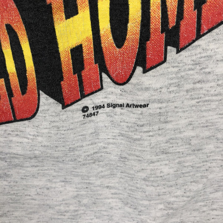 90'S SSI Print T-Shirt, Men's Size L (Equivalent), Vintage cotton gray type Vintage Second Hand