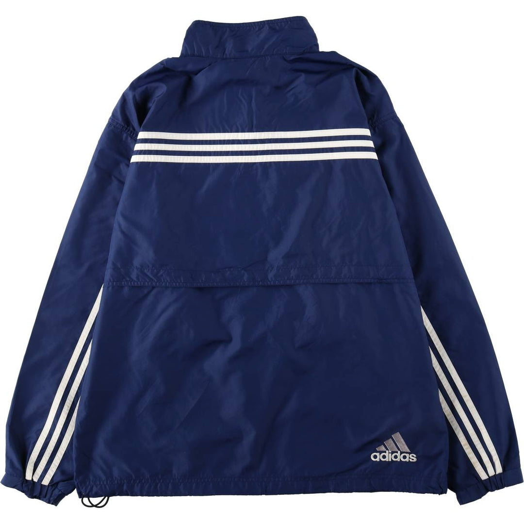 90'S Adidas Half-Snap Warm-Up Pullover, Men's Size M (approx.) polyester navy blue type Vintage Second Hand