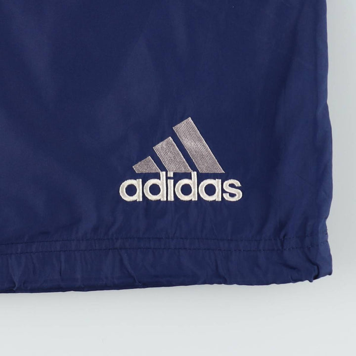 90'S Adidas Half-Snap Warm-Up Pullover, Men's Size M (approx.) polyester navy blue type Vintage Second Hand