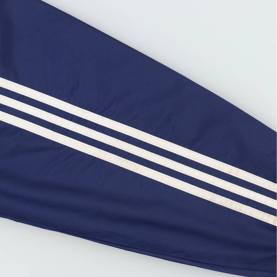 90'S Adidas Half-Snap Warm-Up Pullover, Men's Size M (approx.) polyester navy blue type Vintage Second Hand