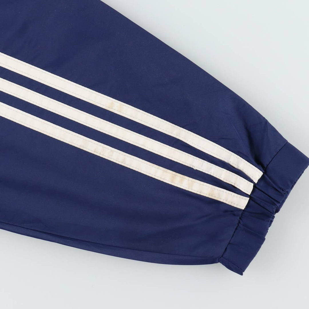 90'S Adidas Half-Snap Warm-Up Pullover, Men's Size M (approx.) polyester navy blue type Vintage Second Hand