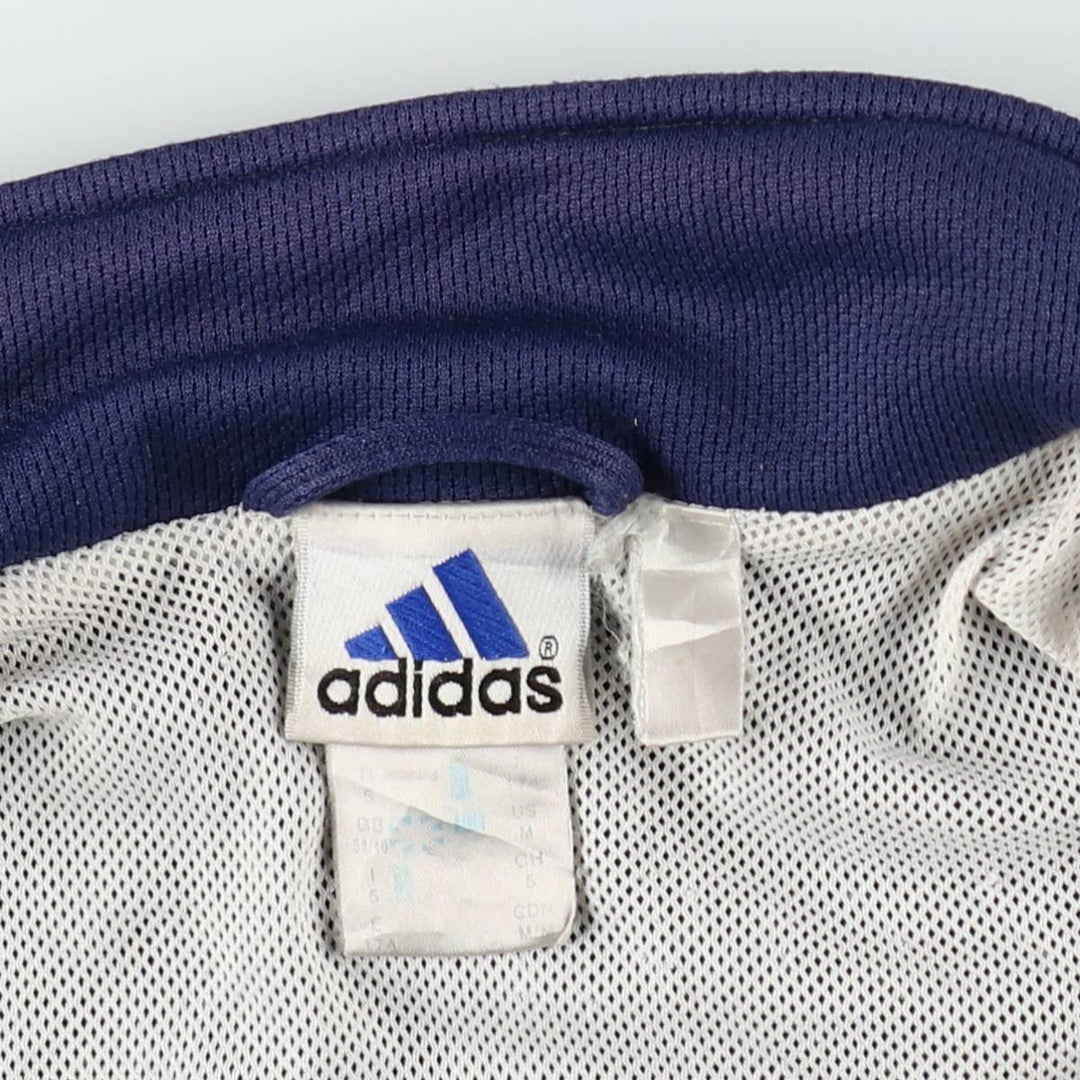 90'S Adidas Windbreaker Men's M Size Vintage polyester Navy blue Vintage Second Hand