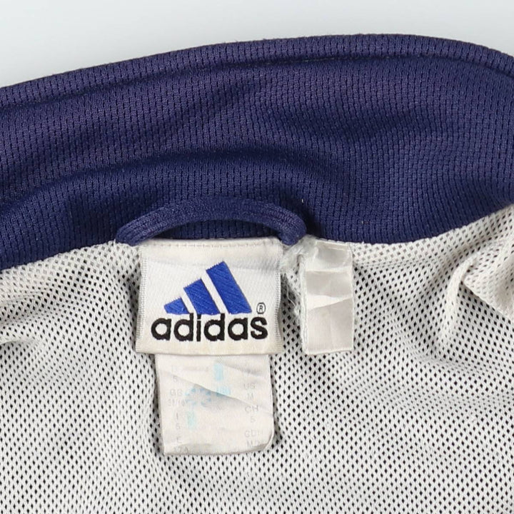 90'S Adidas Windbreaker Men's M Size Vintage polyester Navy blue Vintage Second Hand